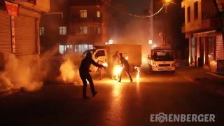 Heavy clashes between PKK-youth and Turkish police Resimi