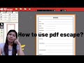 How to Use PDF Escape|Free Online