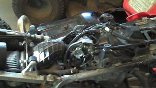 How To  Honda 450er bog fix, accelerator pump adjustment.