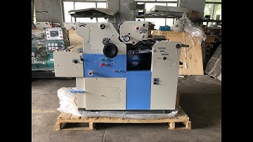 2 COLOR OFFSET PRINTING MACHINE SATELLITE TYPE MANUAL MODEL 16X22 SIZE ZR56IIS DISPLAY ZONGRUI