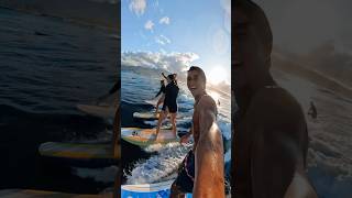 PARTY WAVE IN HAWAII (full vlog on my channel) #surfing #hawaii #partywave