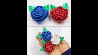 Beautiful flower making | How to make flower with foam sheet