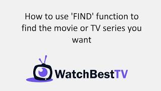 Best IPTV service: How to use FIND function on a Mag box to find the movie or TV series you want image