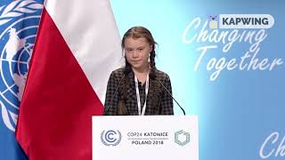 Il toccante discorso della giovane attivista Greta Thunberg alla Conferenza Mondiale sul Clima