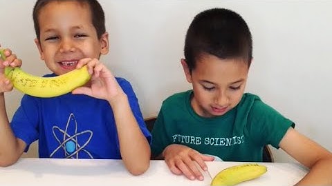 Secret Message on a Banana - fun kids activity