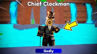 I GOT *NEW GODLY* CHIEF CLOCKMAN!! - Toilet Tower Defense