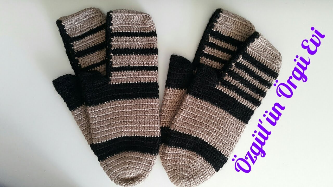 ERKEK PATİK YAPILIŞI | TIĞ İŞİ ERKEK PATİK MODELİ #erkekpatik #crochet #kinitting #kolaypatik