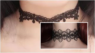 Beautiful Lace Necklace Choker Design/Lace Jewelry Design