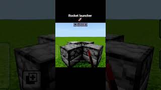 Rocket launcher 🚀 #minecraft #entertainment #video