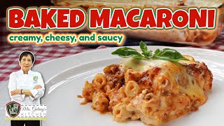 Creamy Cheesy And Saucy Baked Macaroni Mrsgalangs Kitchen S13 Ep7