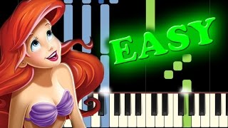 THE LITTLE MERMAID - PART OF YOUR WORLD - Easy Piano Tutorial chords