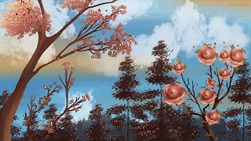 Krita Custom Brush Painting | How to Draw