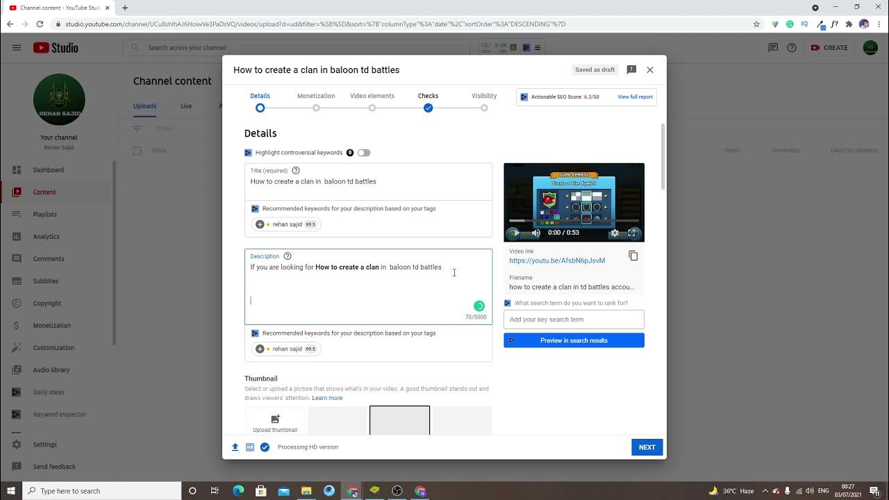 How to add bold text in youtube description YouTube