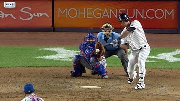 NYM@NYY: Sanchez rips double for first extra-base hit