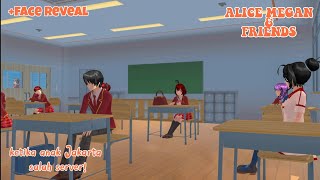 ALICE MEGAN \u0026 FRIENDS [KETIKA ANAK JAKARTA SALAH SERVER] ||SAKURA SCHOOL SIMULATOR