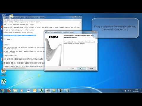 How to download and install nero 10 read desc