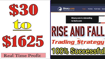Binary 5 Minute Rise Fall Profit Trading Strategy $1000+