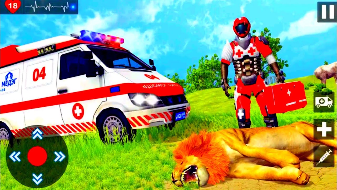 Animals Rescue Game Doctor Robot 3D - Ambulance Rescue Robot Game - Best Android Gameplay HD