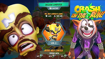 Crash on the run WE TAKE ON NITRO NEO CORTEX BOSS!! WE FIND HIDDEN SECRET TUNNEL!!
