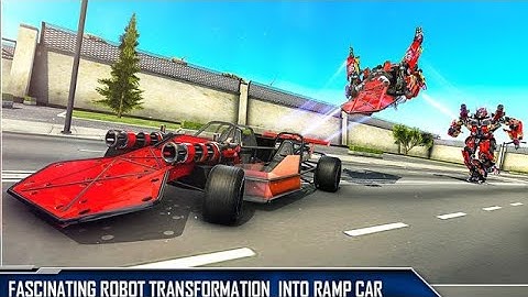 Ramp Car Robot Transforming Game: Robot Car Games Happy Family Studio Gameplay