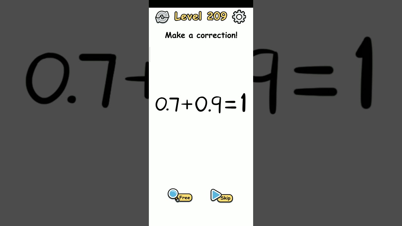 Brain Crack  Level 209 Solution