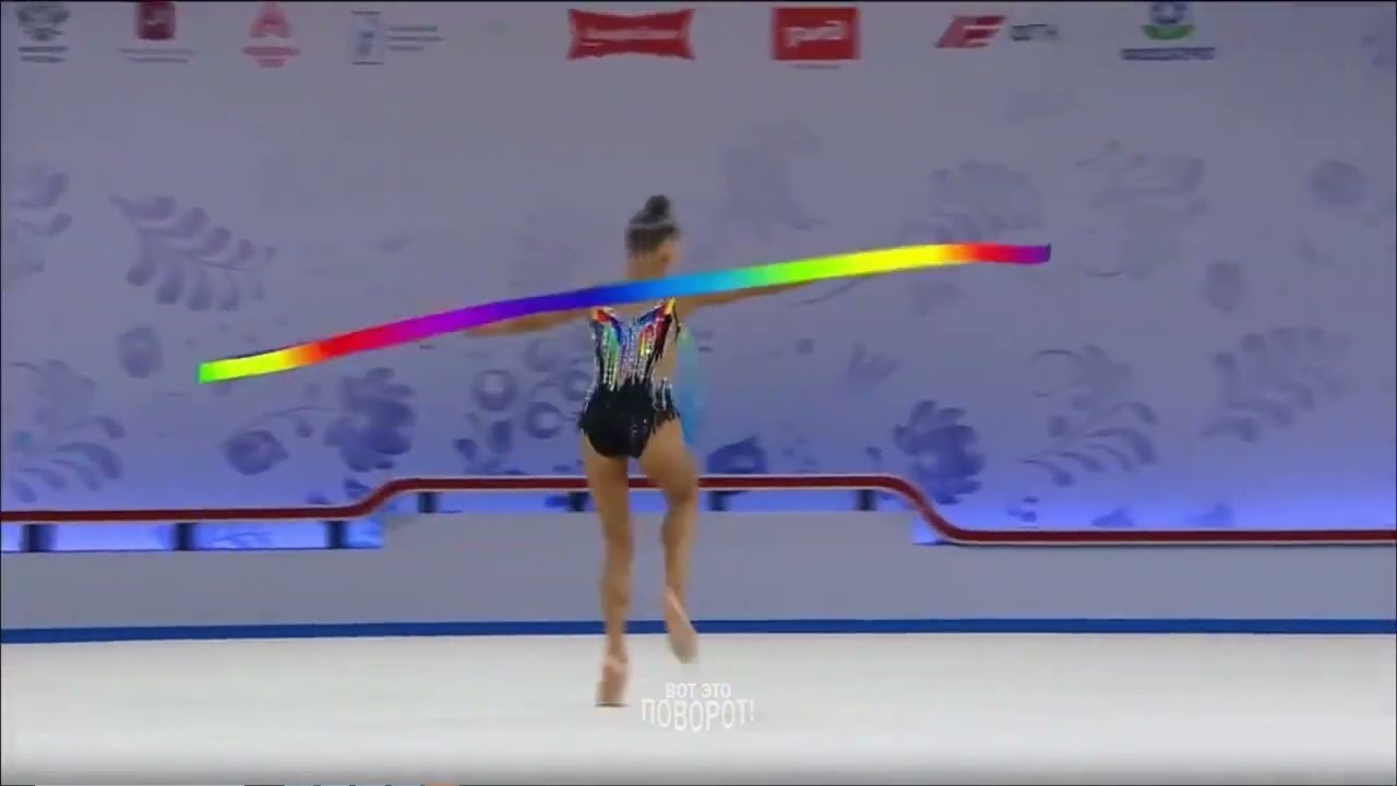 Sofia Ilteriakova ribbon All-around final RC26 29.10 (🥈115.150)