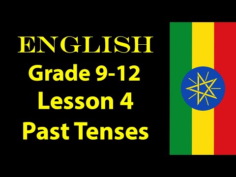 English Lesson 4 Past Tenses