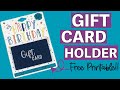 Easy Printable Gift Card Holder - Plus FREE Birthday Card Printable - Downloadable PNG
