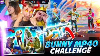 Bunny Mp40 Only Challenge with V Badge Youtubers @Sooneeta @-ABHISHEK_YT &  @RAHULGAMER_  Gone Wrong