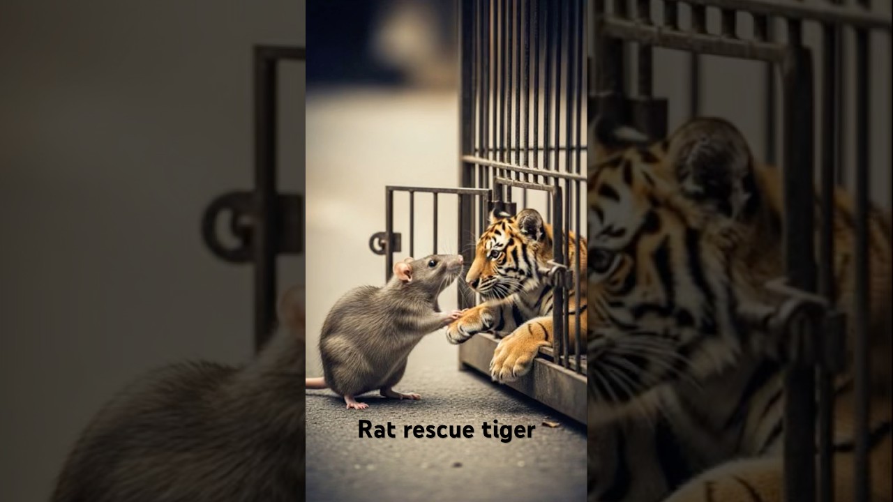 Small Hero, Big Rescue 🐀 | Rat Saves a Trapped Tiger 🐅 Never judge a hero by its size. 🐀🐅