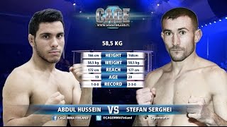 CAGE 38 Abdul Hussein vs Stefan Serghei Full Fight MMA