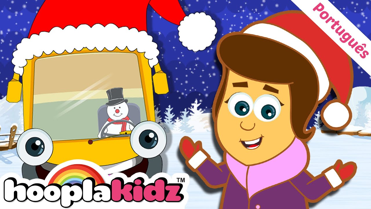 ⁣HooplaKidz Brasil | Rodas No ônibus 🎄 Melhores canções de Natal | Canções para Crianças