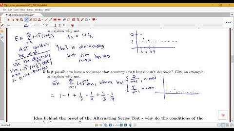 Introduction to Alternating Series Test (Section 11.5, part 2)