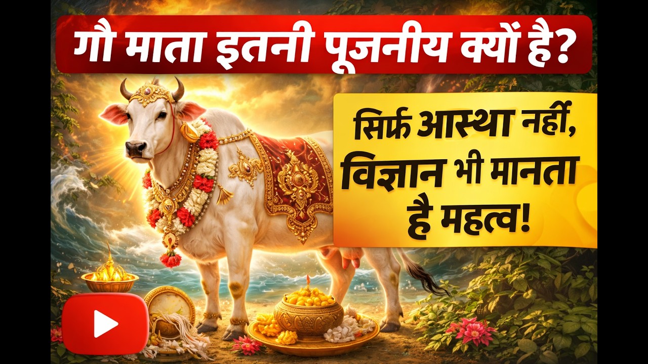 गौ माता इतनी पूजनीय क्यों हैं? सिर्फ आस्था नहीं, विज्ञान भी मानता है महत्व!🐄🕉️  #gaumata #cow #hindu