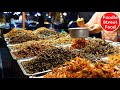 Eating insects in Thailand. Taste Testing Thai Snacks & Street Food.