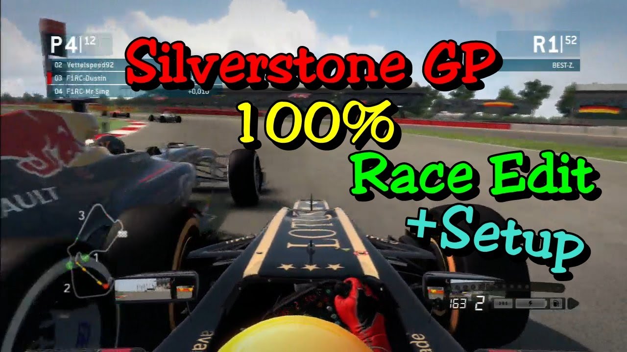 F1 2013 | Silverstone, Great Britain GP 100% | Race Edit | F1RC League Race | PS3 HD Großbritannien
