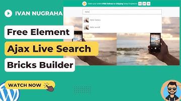 Bricks Builder: Free Ajax Live Search Element for Playing Around