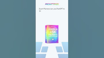 AI Prompts for Event Planners by PromptPack | #AI #ChatGPT #Bard #Bing