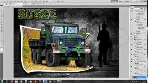 Out Of Bounds Photoshop Tutorial - Making Ruger