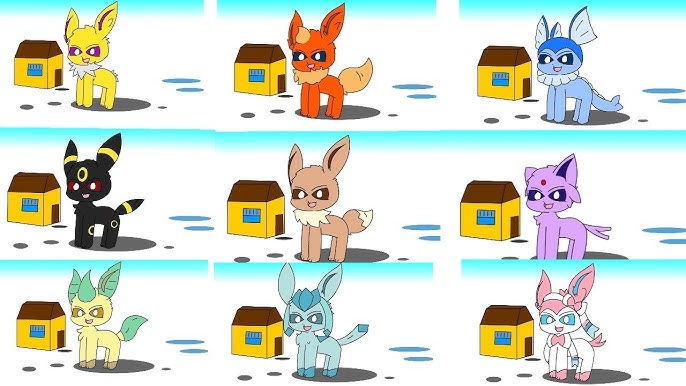 Pokemon, water, cartoon, choque, eevee, evolution, fogo, game