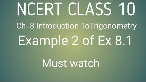 NCERT CLASS  10 Chapter - 8 Exercise - 8.1 :EXAMPLE- 2 : IF ANGLE B AND ANGLE Q ARE ACUTE ANGLE