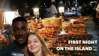 NiGHTLIFE IN ZANZIBAR ISLAND 2024 WALKING TOUR 4K #night #food #streetfood #walkthrough #love #fun