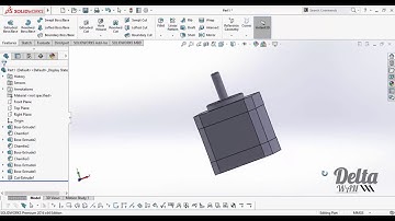 Simple Part || Motor Nema 14 Solidwork 2016