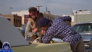 Cheech And Chong - Filling up car And Blows Up