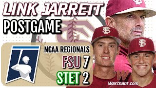 FSU Baseball Coach Link Jarrett on 7-2 win over Stetson in Regionals | FSU Baseball | Warchant #FSU