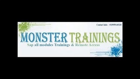 SAP PS Online Training | Video Class | Tutorials - Monster Trainings