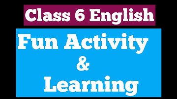 Class 6 English Lesson 2 Activity 5 @enGmaTAcademy2.0
