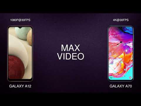 Samsung Galaxy A12 vs Samsung Galaxy A70 comparison