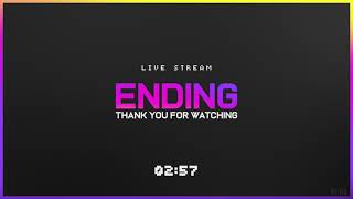 5 Min Countdown - Live Stream ENDING (Twitch Gradient) ll Tech BURNed ll