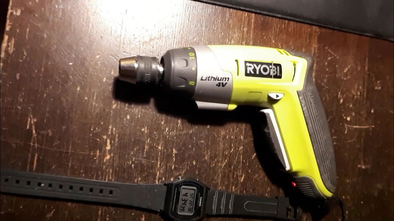 RYOBI CSD41 4V cordless screwdriver charging light blinking part 1. See